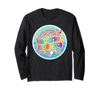 Vacaciones Besties Colorido Beach Cruise Holiday Design Manga Larga