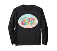 Vacaciones Besties Colorido Beach Cruise Holiday Design Manga Larga