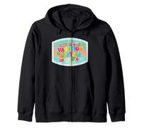 Vacaciones Besties Colorido Beach Cruise Holiday Design Sudadera con Capucha
