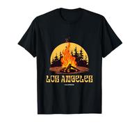 Vacaciones de camping al aire libre Los Ángeles California Camiseta
