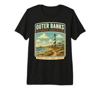 Vacaciones de Outer Banks de Carolina del Norte a Outer Banks Camiseta Premium