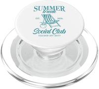 Vacaciones de Verano Club Social Último día de Clases Maestro Fuera de Servicio PopSockets PopGrip para MagSafe