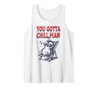 Vacaciones de Verano con pingüinos, escalofriantes, Tienes Que relajarte, tío, Divertidas Camiseta sin Mangas