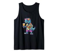 Vacaciones de verano de brontosaurio de dinosaurios geniales Camiseta sin Mangas
