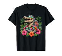 Vacaciones de Verano en la Playa con Dinosaurios Hawaianos T Rex Camiseta