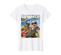 Vacaciones De Verano John Pork Tung Sahur Pool Party Teléfono Meme Camiseta gráfica económica