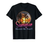 Vacaciones de Verano Playa Tropical El Verano debería ser Divertido Camiseta