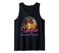 Vacaciones de Verano Playa Tropical El Verano debería ser Divertido Camiseta sin Mangas