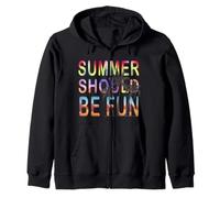 Vacaciones de Verano Playa Tropical El Verano debería ser Divertido Sudadera con Capucha