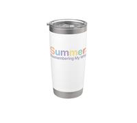 Vacaciones de verano recordando mi humor por qué Vaso térmico de acero inoxidable de doble pared
