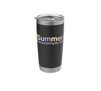Vacaciones de verano recordando mi humor por qué Vaso térmico de acero inoxidable de doble pared