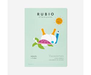 Vacaciones Ed. Infantil +5 años | RUBIO | Actividades para repasar en verano | 44 páginas en formato A4 (Vacaciones RUBIO)
