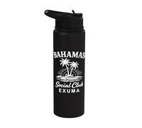 Vacaciones en Bahamas Social Club Exuma Stainless Steel Insulated Water Bottle