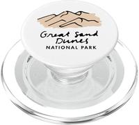 Vacaciones en Familia - Parque Nacional Retro Great Sand Dunes PopSockets PopGrip para MagSafe