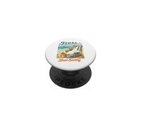 Vacaciones en la Playa de Ganso Salvaje Pero Salado PopSockets PopGrip Adhesivo
