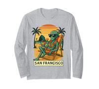 Vacaciones en la Playa de San Francisco Viajes Extraterrestres Divertidos Manga Larga