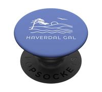 Vacaciones en la Playa Sueca en Haverdal GAL PopSockets PopGrip Adhesivo