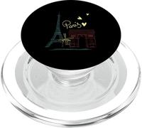 Vacaciones en París Francia Vacaciones Torre Eiffel Amor PopSockets PopGrip para MagSafe