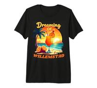 Vacaciones en Willemstad Soñando con Vacaciones de Willemstad Camiseta Premium