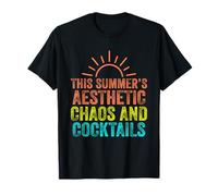 Vacaciones estéticas de verano, viajes retro a la playa tropical Camiseta