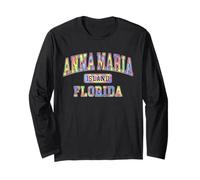 Vacaciones familiares de verano en Anna Maria Island Florida Tie Dye Manga Larga