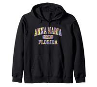 Vacaciones familiares de verano en Anna Maria Island Florida Tie Dye Sudadera con Capucha