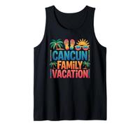 Vacaciones Familiares en Cancún Viaje en Grupo a Juego México Beach Camiseta sin Mangas