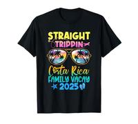 Vacaciones familiares en Costa Rica 2025 Trippin recto Camiseta