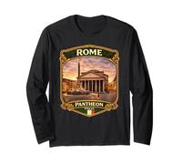 Vacaciones Familiares en el Panteón de Roma a Italia Roma Regalo Manga Larga