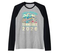 Vacaciones Familiares en Tennessee Smoky Mountains 2026 Pigeon Forge Camiseta Manga Raglan