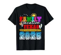 Vacaciones Familiares en Texas 2025 Aventura Divertido Viaje de Verano Fiesta Camiseta