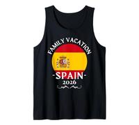 Vacaciones Familiares España 2026 Coincidencia de Viaje Camiseta sin Mangas