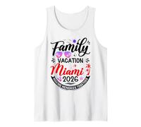 Vacaciones familiares Miami 2026 Vacaciones a juego en Florida 2026 Camiseta sin Mangas