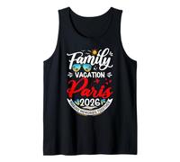 Vacaciones familiares París 2026 Vacaciones de verano a juego 2026 Camiseta sin Mangas