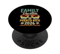 Vacaciones Familiares Puerto Rico 2026 Sunset Gafas de Sol PopSockets PopGrip Adhesivo