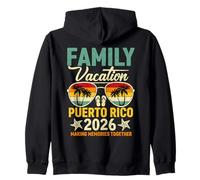 Vacaciones Familiares Puerto Rico 2026 Sunset Gafas de Sol Sudadera con Capucha