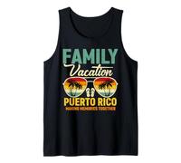 Vacaciones Familiares Puerto Rico Sunset Gafas de Sol Camiseta sin Mangas