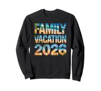 Vacaciones Familiares Retro 2026 Viaje de primos Surf Beach Travel Sudadera
