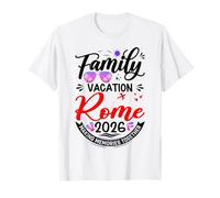 Vacaciones familiares Roma 2026 Vacaciones de verano a juego 2026 Camiseta