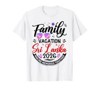 Vacaciones familiares Sri Lanka 2026 Vacaciones de verano a juego 2026 Camiseta