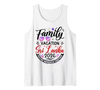 Vacaciones familiares Sri Lanka 2026 Vacaciones de verano a juego 2026 Camiseta sin Mangas