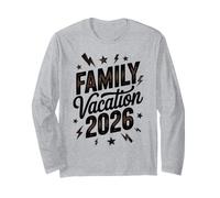 Vacaciones Familiares Vintage 2026 Viaje de reunión Nana Beach Travel Manga Larga