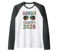 Vacaciones Hawaii para niños 2026 Vacay Holiday Travel Matching Camiseta Manga Raglan