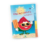 Vacaciones infantiles 3 años | Cuaderno de vacaciones con grafomotricidad, lógica y observación | 48 páginas + 2 de pegatinas | Actividades 3 a 4 años