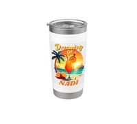Vacaciones Nadi Soñando Con Nadi Holiday Vaso térmico de acero inoxidable de doble pared
