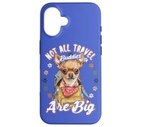 Vacaciones: no Todos los compañeros de Viaje Son Perros Chihuahua Grandes y pequeños Carcasa para iPhone 16