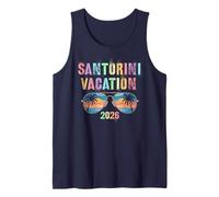 Vacaciones para niños en Santorini 2026 Viaje Mejor Coincidencia de Vacaciones Camiseta sin Mangas