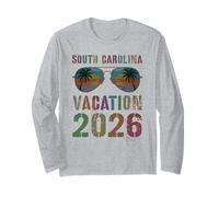 Vacaciones Retro EN Carolina del Sur 2026 Vacay Spring Break Travel Manga Larga