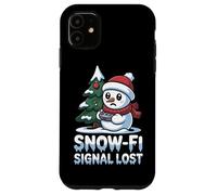 Vacaciones Tecnología Humor Nieve Conexión Navidad Amor Ropa Carcasa para iPhone 11
