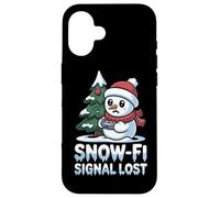 Vacaciones Tecnología Humor Nieve Conexión Navidad Amor Ropa Carcasa para iPhone 16